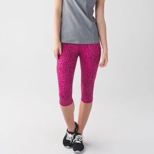 Lululemon Run: Top Speed Crop - Magenta/Purple